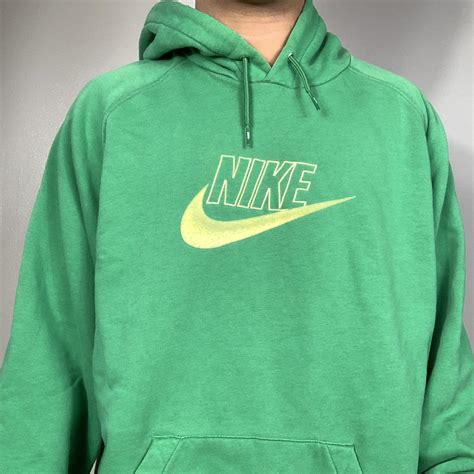 Nike Men's Green Hoodie | Depop