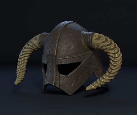 ArtStation - Skyrim Iron Helmet