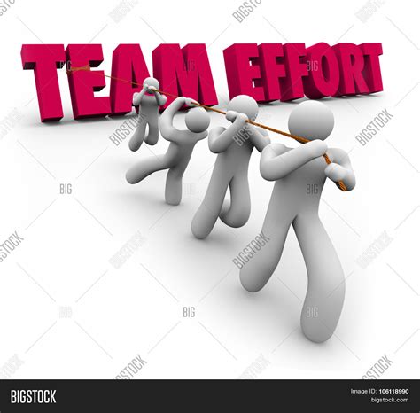 Team Effort Words 3d Image & Photo (Free Trial) | Bigstock