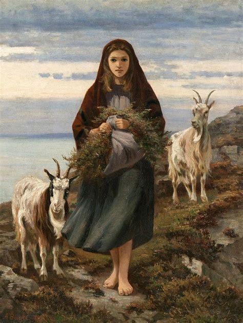 Connemara Girl Art Print by Augustus Nicholas Burke | Irish family ...