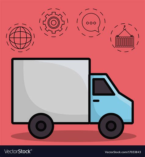 Shipping logistics design Royalty Free Vector Image