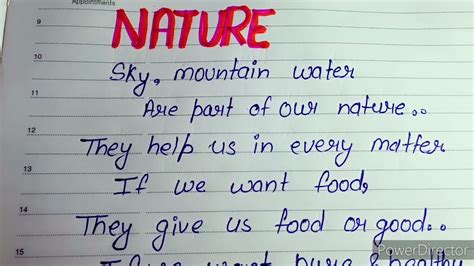 Poem On NATURE|NATURE POEM|POEM ON NATURE IN ENGLISH| - YouTube