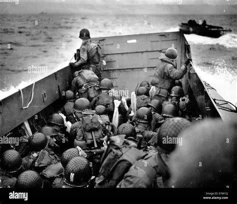 Omaha Beach Landing Craft Approaches Stock Photo - Alamy