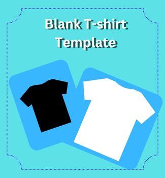Blank T-shirt Template Clip Art (black & white) by Komodu-activity Classroom