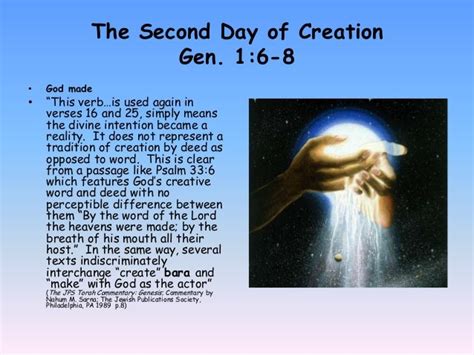 The second day of creation