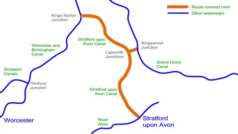 Stratford upon Avon Canal Maps - Waterway Routes