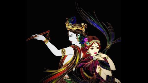 Radha Krishna Black Wallpapers - Wallpaper Cave