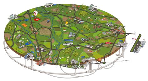 The map of CERN and cut-away illustration of LHCb. : r/CERN