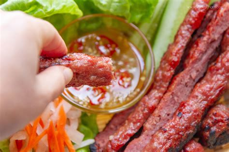 Vietnamese Grilled Pork Sausage (Nem Nuong) — Vicky Pham