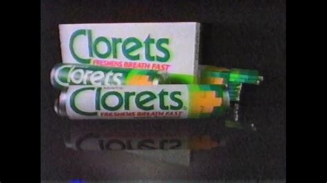 2* Clorets ads shown in 1989 (2 ads but they aired back to back in one spot so 1 double ad maybe ...