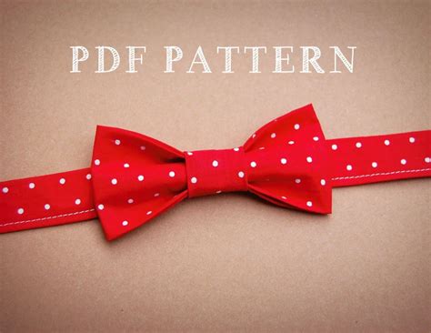 Boy and Toddler Bow Tie PDF Sewing Pattern and Instructions