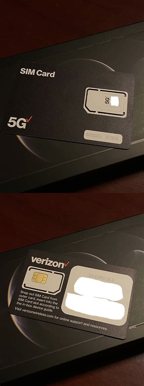 Image of Verizon 5G SIM Card for an iPhone 12* on Verizon : r/verizon