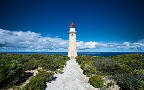 HD wallpaper: Kangaroo Island Lighthouse, architecture, australia, blue ...