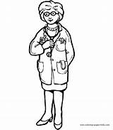 Doctors & Hospital color Page  Coloring Pages For kids Family sketch template