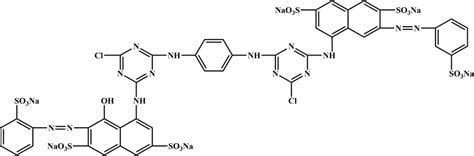 Chemical structure of reactive red KE-3B dye | Download Scientific Diagram