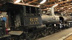 Eddie's Rail Fan Page: Preserved Chicago, Burlington & Quincy RR 4-6-0 steam locomotive # 637 ...