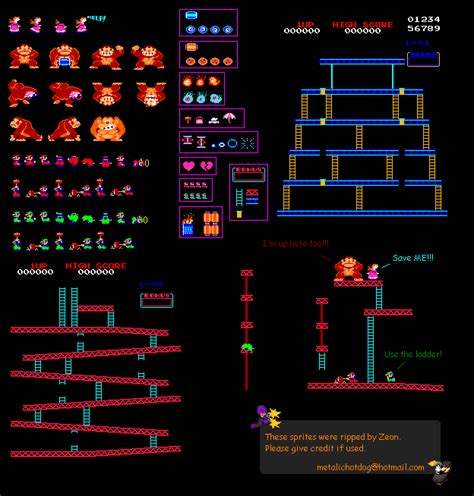 Arcade - Donkey Kong - Donkey Kong - The Spriters Resource