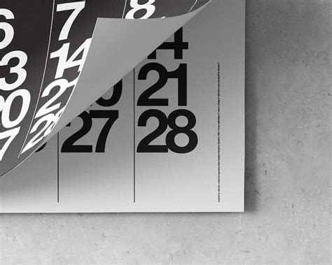 Minimalist Design Wall Calendar - Etsy