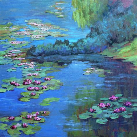 Monet's Garden Painting by Diane McClary