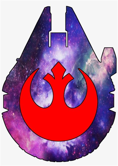 Millennium Falcon Rebel Galaxy Tattoo Idea - Star Wars Rebel Millenium Falcon PNG Image ...