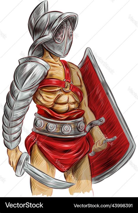 Roman Gladiator Armor Tattoo