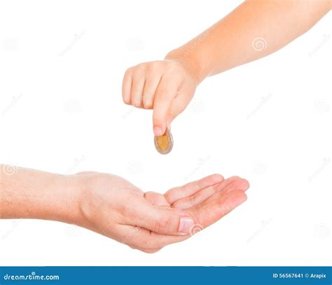 Young Boy Hand Giving a Charity Stock Image - Image of economy, financial: 56567641