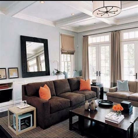 35+ Grey Living Room Walls Brown Couch Leather Sofas Color Schemes Tips & Guide - ta… | Grey ...
