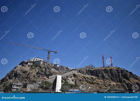 Pavagadh mountain stock photo. Image of pava, station - 220450014