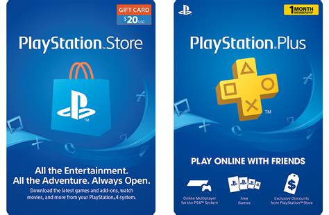 two playstation store gift cards with games on them