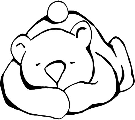 Sleeping Bear Coloring Page | Polar bear coloring page, Bear coloring ...