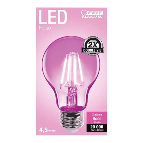 Feit Electric A19 4.5-Watt LED Light Bulb - Pink - Shop Light Bulbs at H-E-B