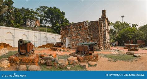 Surviving Gate of the a Famosa Fort in Malacca, Malaysia. Panorama Stock Photo - Image of oldest ...