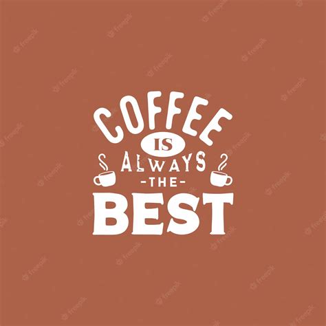 Premium Vector | Coffee typography design