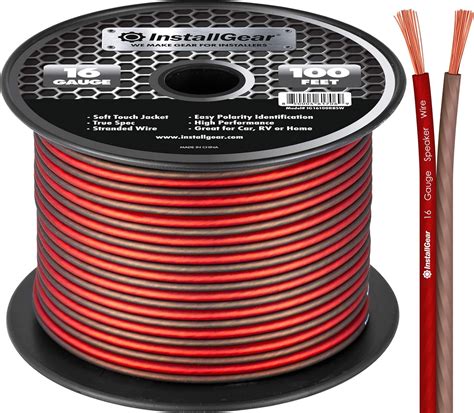 InstallGear 16 Gauge Speaker Wire Cable, 100 feet: Amazon.ca: Electronics