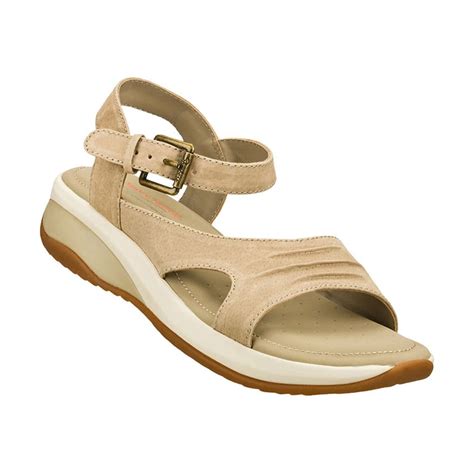 SKECHERS Women's Promotes Memory Foam Quarter Strap Sandal Taupe - Bob ...