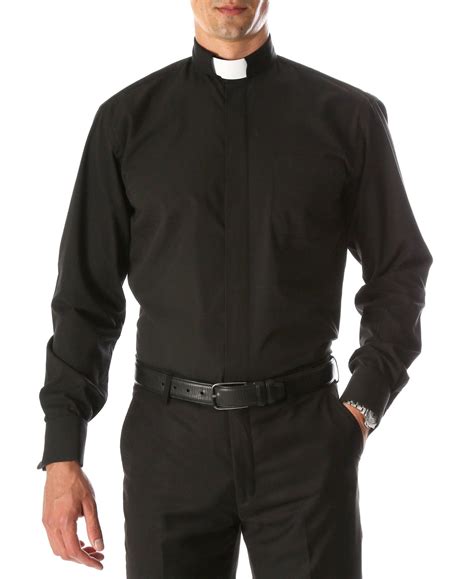 Men's Black Clergy Shirt | D&K SUIT DISCOUNTERS