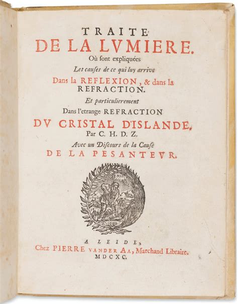 The wave or pulse theory of light, Christiaan Huygens, 1690 | Christie’s