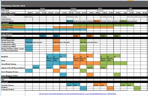 Marketing calendar template, Content marketing calendar, Marketing calendar