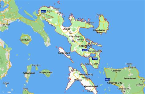 Bicol Region Philippines Map