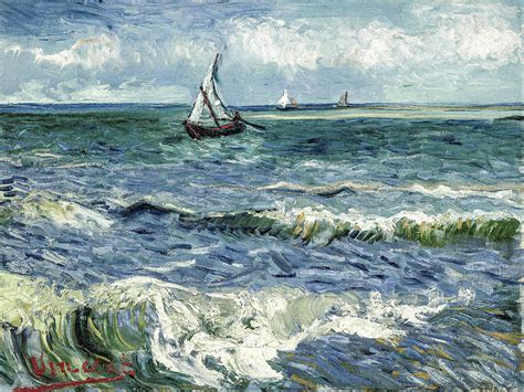 Seascape by Vincent van Gogh 1888 Painting by Public Art Garden | Pixels