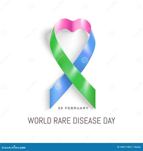 World Rare Disease Day Poster with Ribbon Stock Vector - Illustration of help, february: 168111821