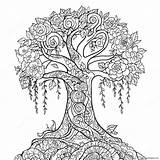 Positive Karma Tree Coloring Page 41554 32844 sketch template