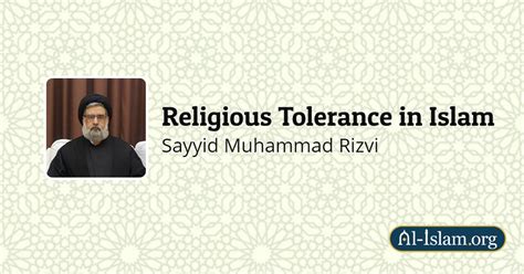 Religious Tolerance in Islam | Al-Islam.org