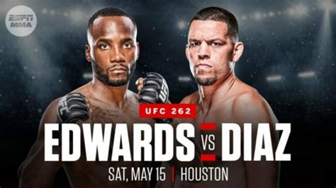 Nate Diaz vs Leon Edwards postponed to UFC 263, Diaz suffers from a ...