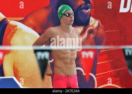 Leon Marchand during the French Elite Swimming Championships on June 14 ...