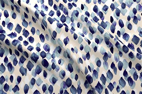 Abstract Indigo Blue Fabric Indigo Rain by Crystal Walen Indigo Blue ...