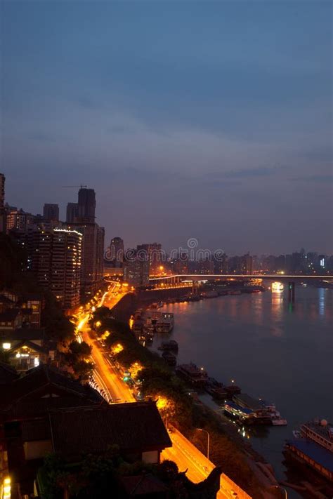 Night View Of City,chongqing,china Stock Images - Image: 20988434