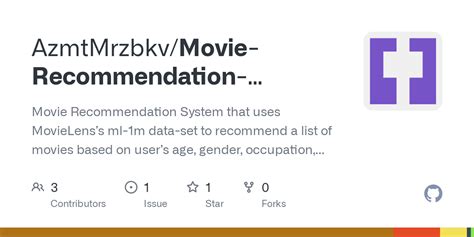 GitHub - AzmtMrzbkv/Movie-Recommendation-System: Movie Recommendation System that uses MovieLens ...