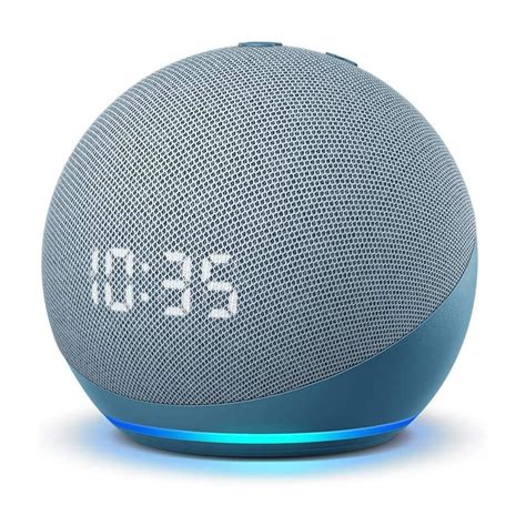 Amazon Echo Dot 4 Clock, twilight blue - Smart speakers - Photopoint