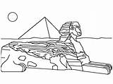 Pyramids of Giza And The Sphinx coloring Page  Download Print Or sketch template